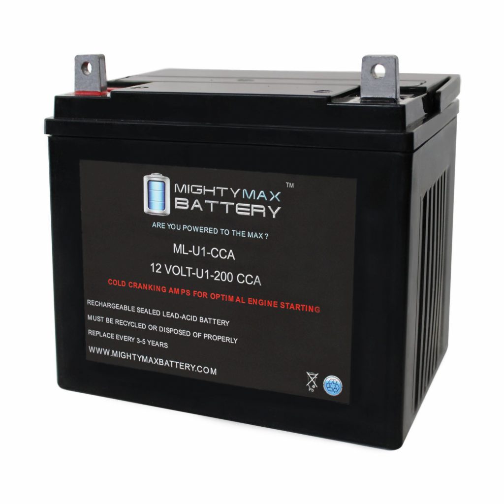 ML-U1 12V 200CCA Battery for Maxim MH1230 BEIC Engine Ride Mower ...