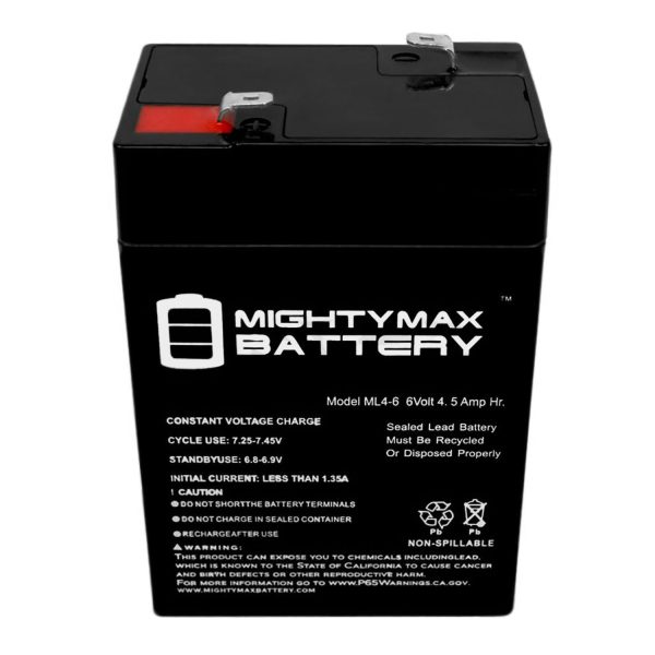 6V 4.5AH Replacement Battery for Teledyne 2PH6S5