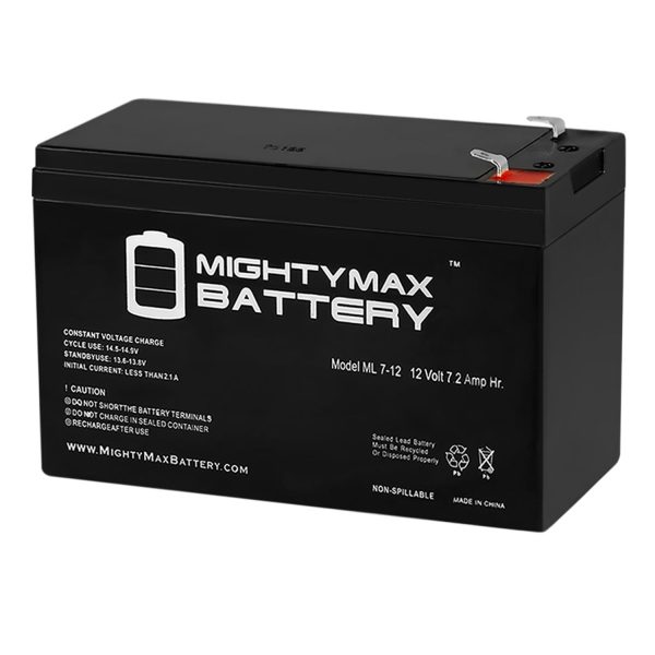 12V 7Ah SLA Replacement Battery for Chauffer Mobility Viva Power