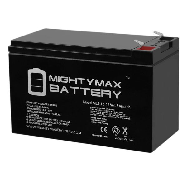 12V 8Ah SLA Battery Replacement for Deltec PWRBC58