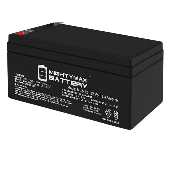 12V 3AH SLA Replacement Battery for PowerStar PS12-3.3-209