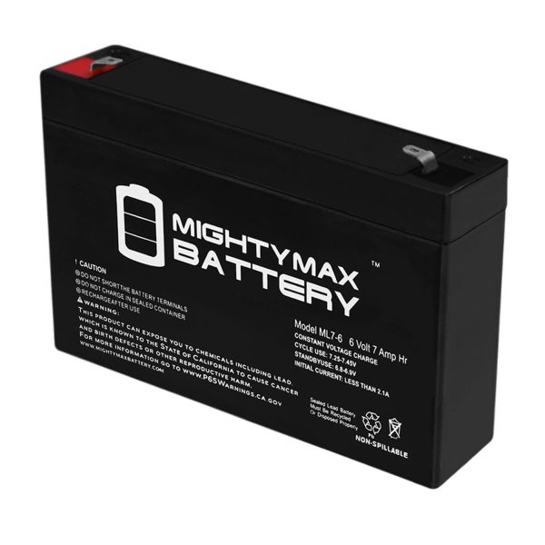 6V 7Ah SLA Battery Replacement for MxVolta VT607