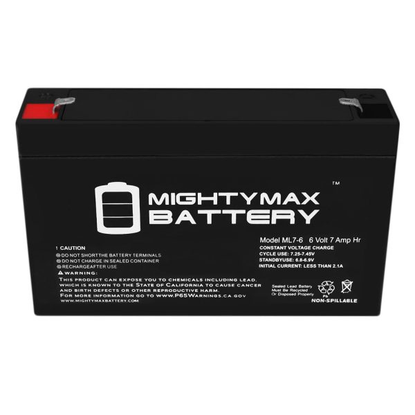 6V 7Ah SLA Replacement Battery for Dual-Lite 12EDN18S