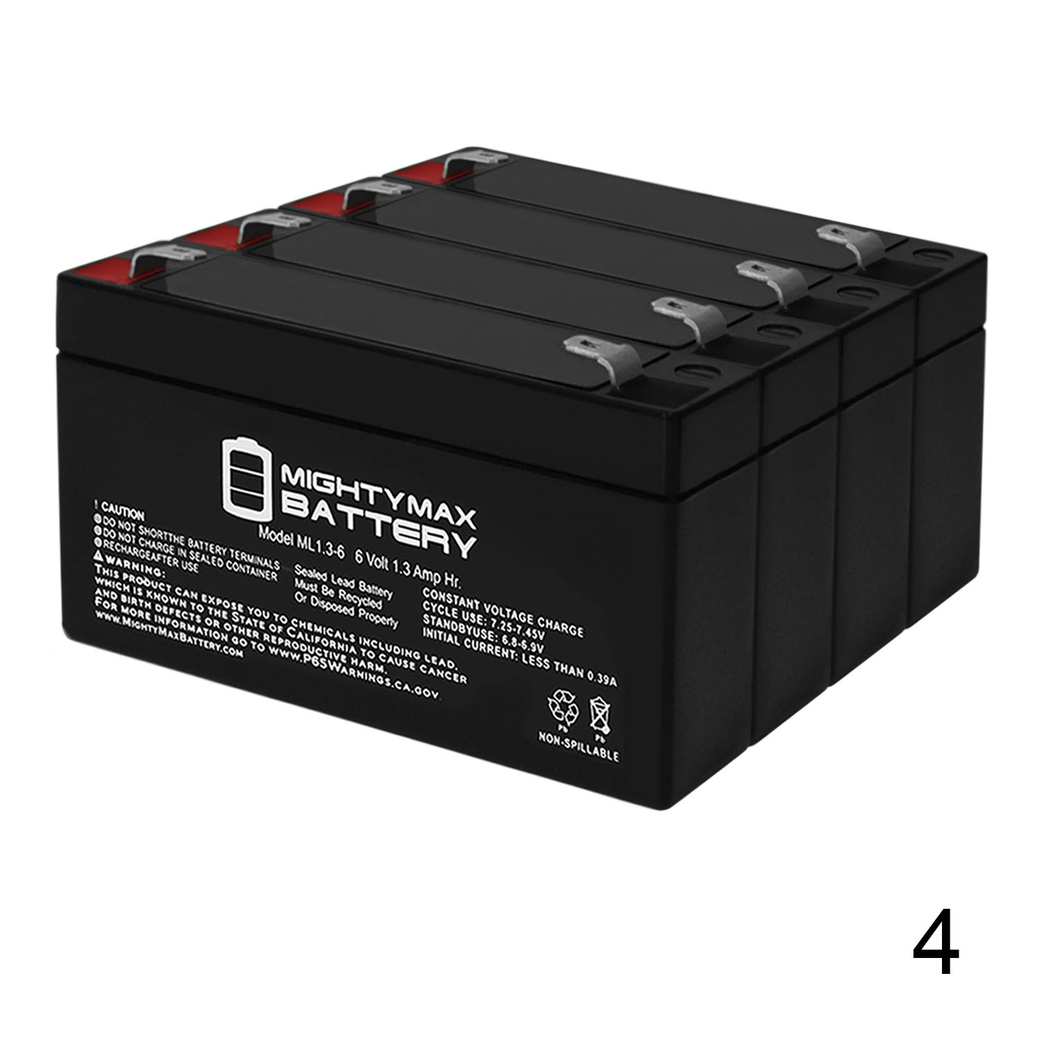 6V 1.3Ah Battery Replacement for Toyo 3FM1.3 - MightyMaxBattery