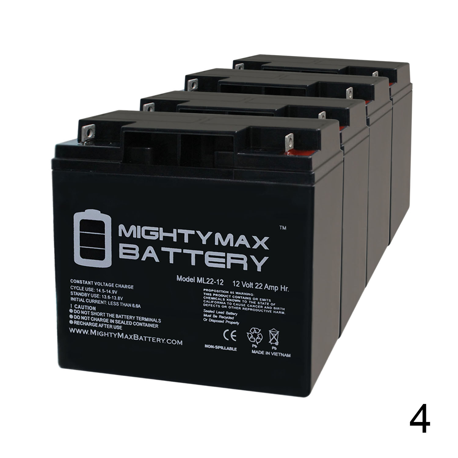 12V 22AH SLA Battery Replacement For E Wheels EW 36 MightyMaxBattery   3425878 0 0 