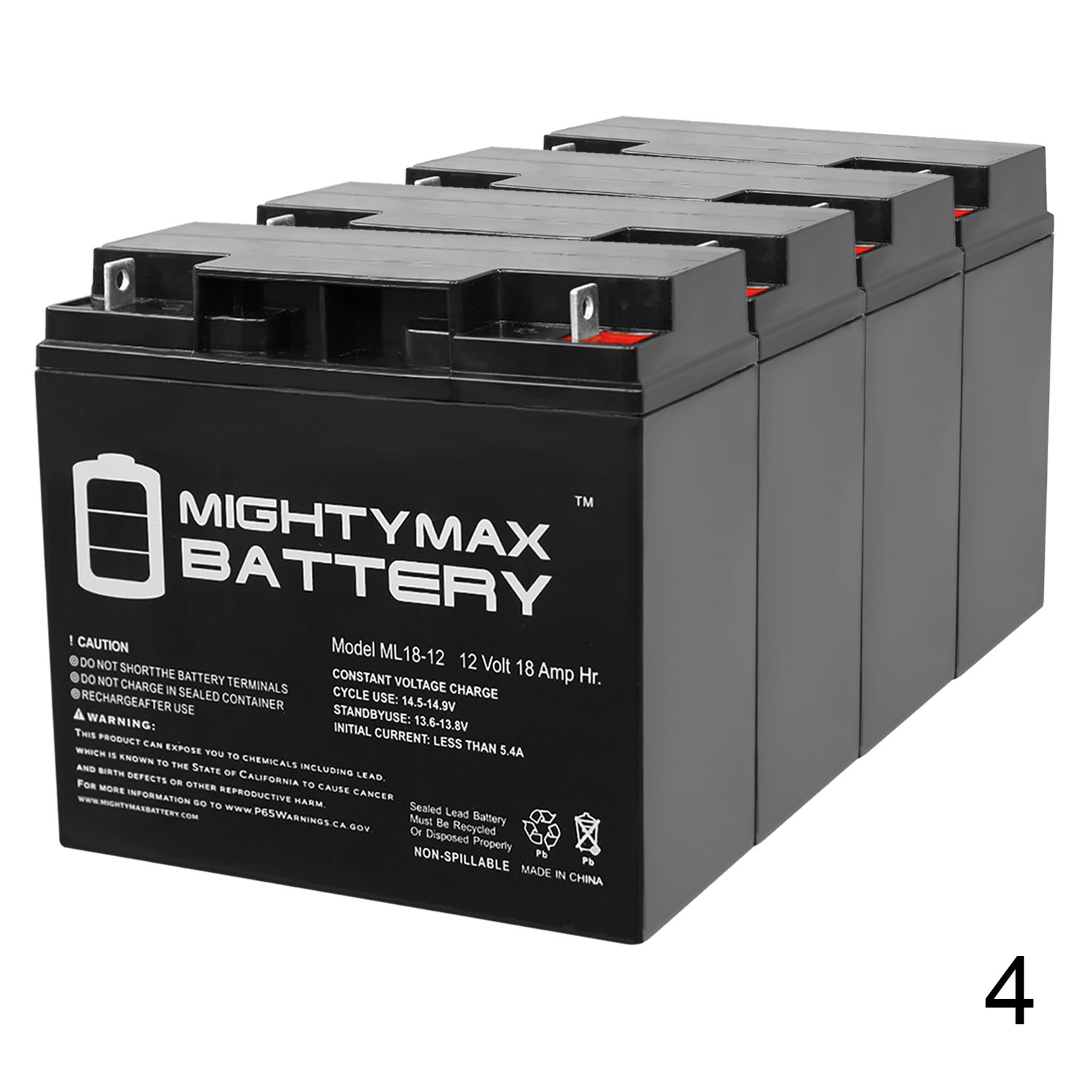 Ml Volt Ah Nut And Bolt Nb Terminal Rechargeable Sla Agm Battery Mightymaxbattery