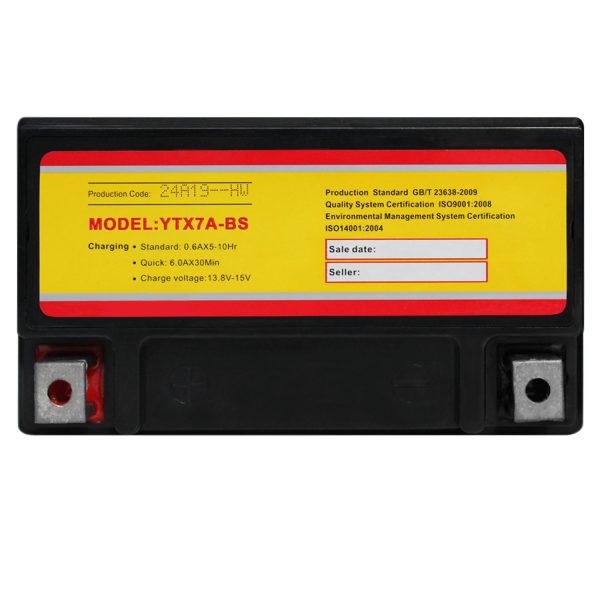 YTX7A-BS Battery Replacement for Honda VFR 400R 1990