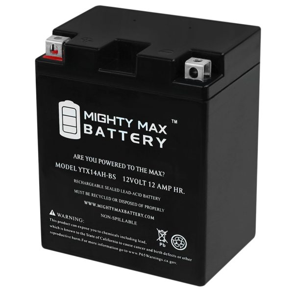 YTX14AH-BS 12V 12Ah Replacement Battery for Niche YTX14AH-BS