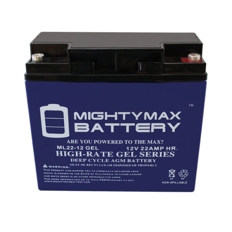 12v 22ah Gel Replacement Battery For Sel Cb19 12 Mightymaxbattery 9862