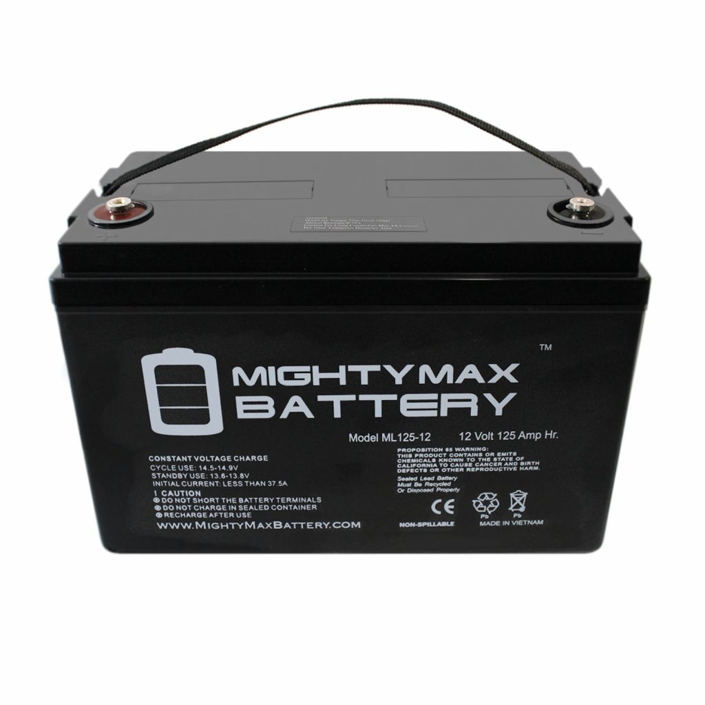 12V 125AH SLA Replacement Battery for Power Volt PF-31S-7 ...