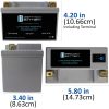YTR9-BS 12V 210CCA Lithium Iron Phosphate Battery - Image 3