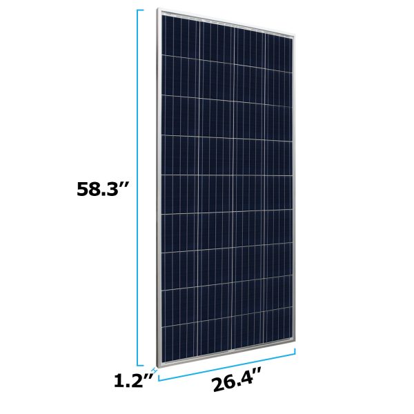 160 Watts Solar Panel 12V Poly Off Grid Battery Charger for RV