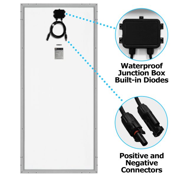 160 Watt 12 volt polycrystalline off grid solar panel