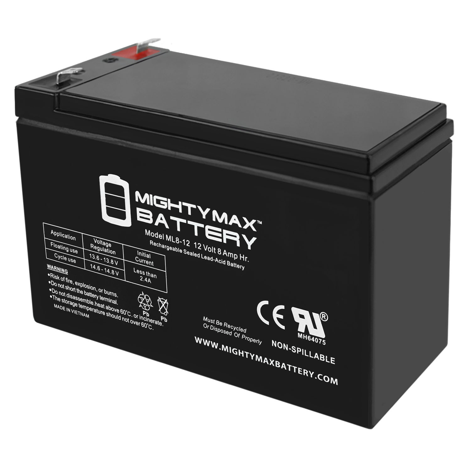 Mighty Max Battery - 12V 8Ah SLA Battery replaces Osco Sg Wishbone Arm Barrier Gate - ML8-1213168