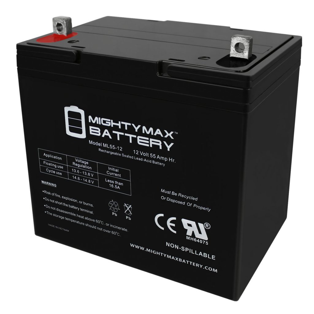 12V 55Ah SLA Battery Replacement For Power Sonic PS-12550 ...