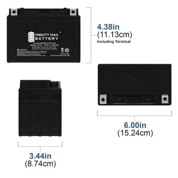 YTZ12S 12V 11AH 210CCA SLA BATTERY