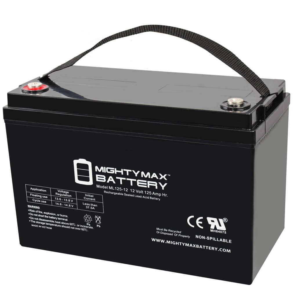 12V 125AH SLA Battery Replaces Sumpro 75 Flood Control Sump Pump ...