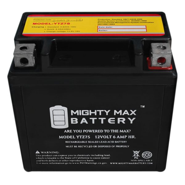 YTZ7S 12V 6AH 130CCA SLA BATTERY