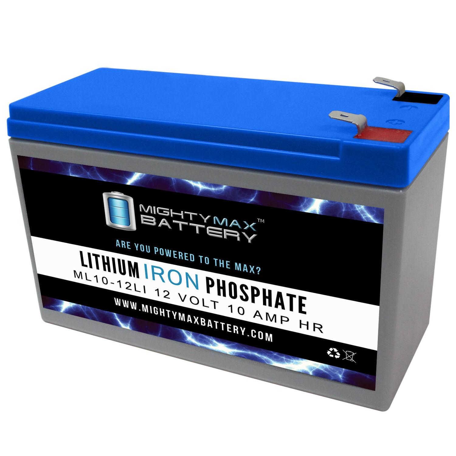 12V 10Ah Rechargeable LiFePO4 Lithium Iron Phosphate Battery 3000+ Deep  Cycle RV