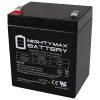 Mighty Max Battery ML5-12F2 - 12 Volt 5 AH, F2 Terminal, Rechargeable SLA AGM Battery