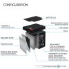 Mighty Max Battery ML5-12F2 - 12 Volt 5 AH, F2 Terminal, Rechargeable SLA AGM Battery