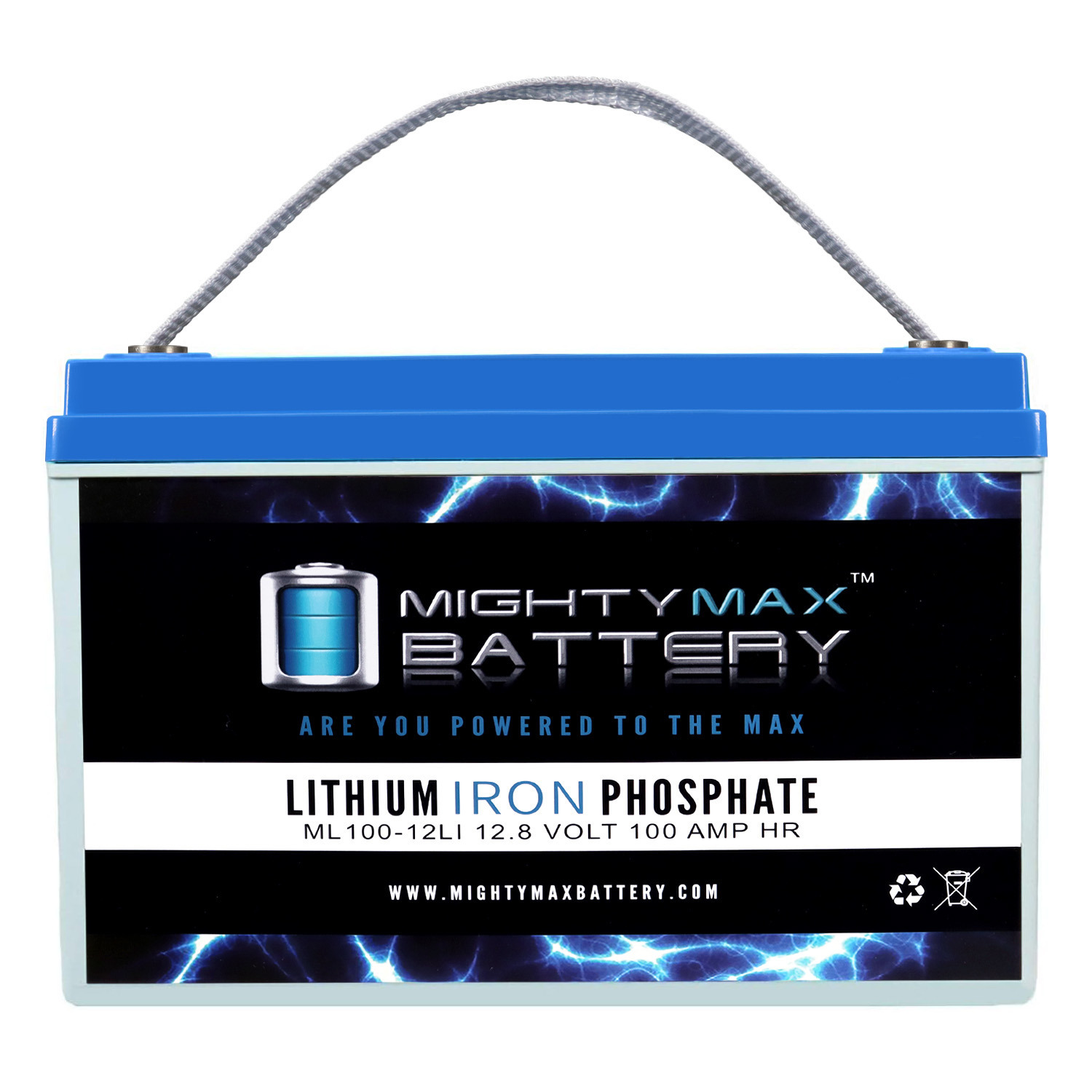 Mighty Max Battery 12V 100Ah Lithium Replacement Battery for Trolling Motor