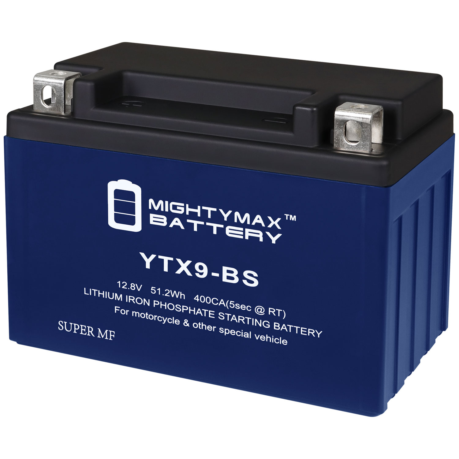 YTX9-BS Lithium Battery Replacement for MGX9-BS Motorcycle -  MightyMaxBattery