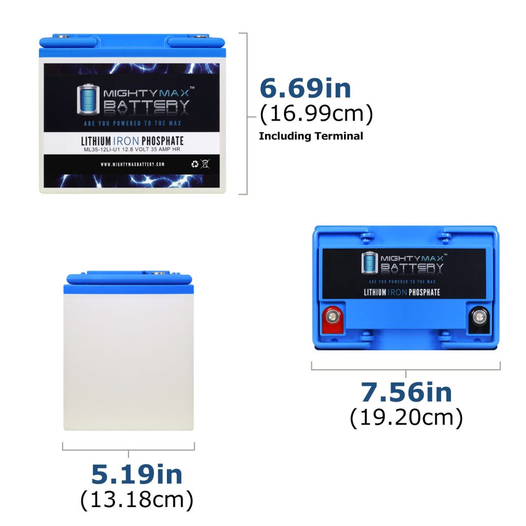 Mighty Max Battery Ml Li Volt Ah Deep Cycle Lithium Iron