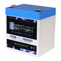 Mighty Max Battery ML5-12LI - 12 Volt 5 AH Deep Cycle Lithium Iron Phosphate (LiFePO4) Rechargeable and Maintenance Free Battery