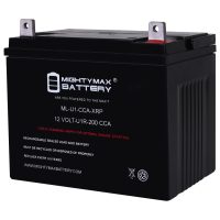 ML-U1-CCA-XRP -12 Volt, 200 CCA, Nut and Bolt (NB) Terminal, Rechargeable SLA AGM Battery