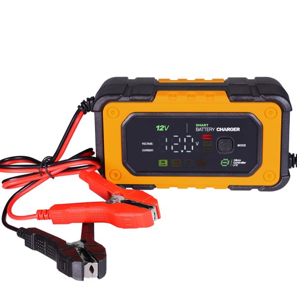 12V 7A Smart Battery Charger and Maintainer with Repair Mode Compatible with LiFePO4, SLA, GEL, AGM and Wet Cell Batteries