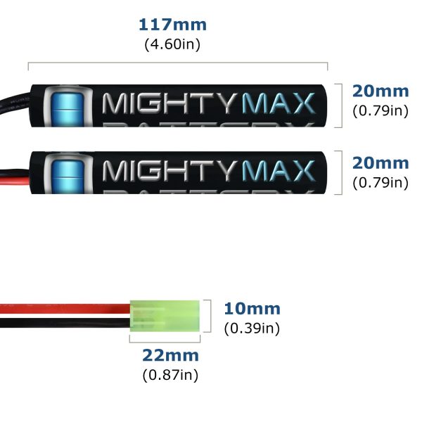 9.6V 1600mAh Butterfly Battery Pack