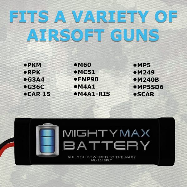 9.6V 1600mAh Flat Battery Pack