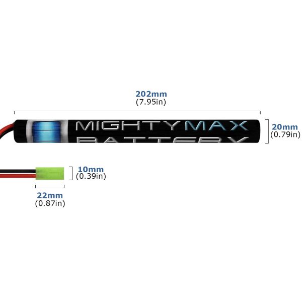 8.4V NiMH 1600mAh Stick Pack Mini Battery