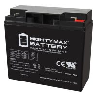 ML18-12F2 - 12 Volt 18 AH, F2 Terminal, Rechargeable SLA AGM Battery