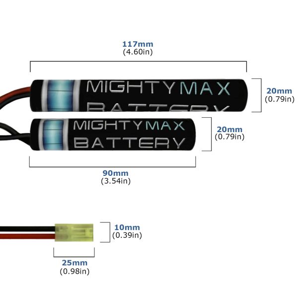 8.4V NiMH 1600mAh Mini Butterfly Battery Pack