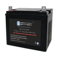 ML-U1-CCAHR -12 Volt, 320 CCA, Nut and Bolt (NB) Terminal, Rechargeable SLA AGM Battery