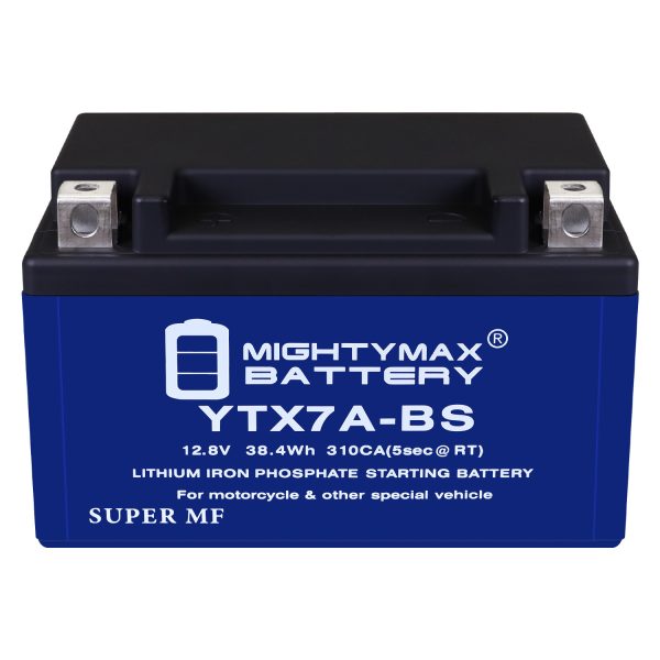 Mighty Max Battery YTX7A-BSLIFEPO4 - 12 Volt 6 AH, 260 CCA, Lithium Iron Phosphate (LiFePO4) Battery