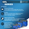 YT7B-BSGEL -12 Volt 6.5 AH, GEL Type, 110 CCA, Rechargeable Maintenance Free SLA AGM Motorcycle Battery