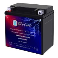 YTX14-BS - 12 Volt 12 AH, 200 CCA, Rechargeable Maintenance Free SLA AGM Motorcycle Battery