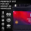 MM-H8 Start and Stop Car BCI Group 49 12V 95Ah, 160RC, 900 CCA Rechargeable AGM Car Battery