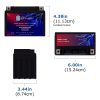 YTZ14S -12 Volt 11.2 AH, 230 CCA, Rechargeable Maintenance Free SLA AGM Motorcycle Battery