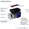YTZ14S -12 Volt 11.2 AH, 230 CCA, Rechargeable Maintenance Free SLA AGM Motorcycle Battery