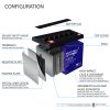ML100-12GEL - 12 Volt 100 AH, GEL Type, Internal Thread (INT) Terminal, Rechargeable SLA AGM Battery