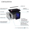 ML-U1-CCAHR -12 Volt, 320 CCA, Nut and Bolt (NB) Terminal, Rechargeable SLA AGM Battery