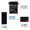 ML400-6 - 6V 400 AH, Internal Thread (INT) Terminal, Rechargeable SLA AGM Battery