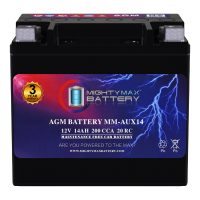 MM-AUX14 Start and Stop Car 12V 14Ah, 20RC, 200 CCA Rechargeable AGM Car Battery
